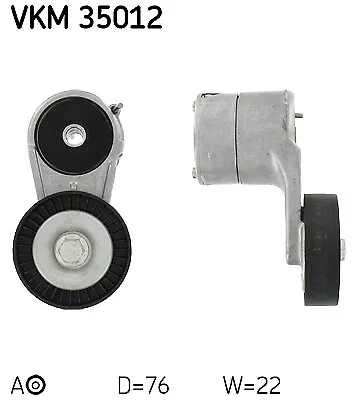 SKF VKM 35012 Tensioner Pulley V-ribbed Belt For CHEVROLETHOLDENOPELSAABVAU • $68.64