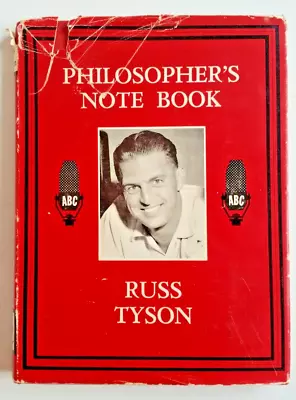 Philosopher's Note Book By  Russ Tyson Vintage Hardcover 1961 • $30.99