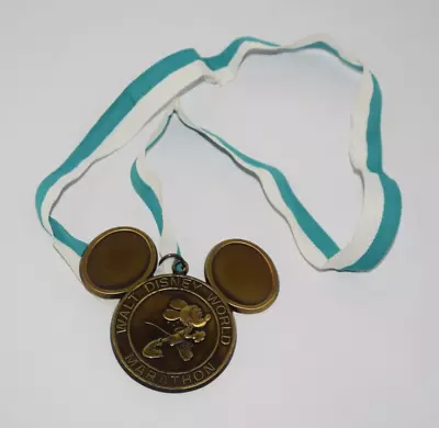 1995 2ND Annual Disney MARATHON Medal Walt Disney World Marathon Mickey Mouse • $21.96