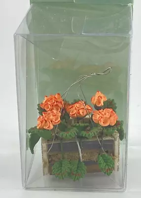 NEW Miniature Dollhouse 1:12 Scale Hydrangea In  Hanging Basket Mayberry Street • $9.87