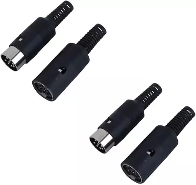 2 Pair DIN 8 Pin Female Male Adapter Socket Audio AV Connector • $11.91