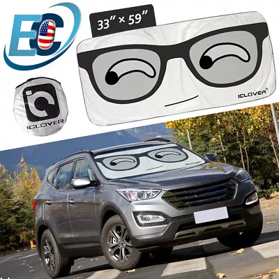 Car Windshield Sun Shade Cartoon Visor Truck SUV Auto Front Window Shield Cover • $9.99