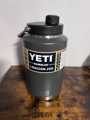 Yeti Rambler 1  Gallon Jug -Charcoal • $99.99