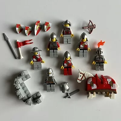 Lego Castle Royal Lion Knight Minifigures & Accessories Bundle • £25