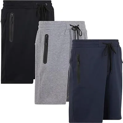 Men's Sweat Shorts Soft Casual Cotton French Terry Fleece Lounge Gym Workout Fit • $13.29