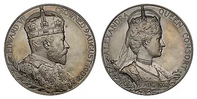 GREAT BRITAIN. Edward VII 1902 AR Coronation Medal. NGC MS65 Eimer 1871a • $1208