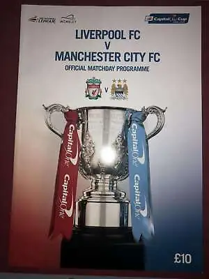 FOOTBALL LEAGUE CUP FINAL 2016 A Football Programme From The Fixture Liverpool • £12