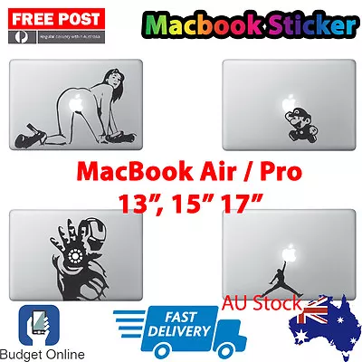 £3.22 • Buy Unique Vinyl Sticker For Apple Macbook Air Pro Retina 13  15 17 Skin Decal Cover