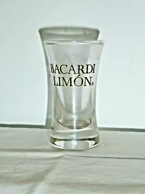 2 Bacardi Limon Sturdy Hotel Quality Shot Glass 8.5cm High Thick Glass Base • $22