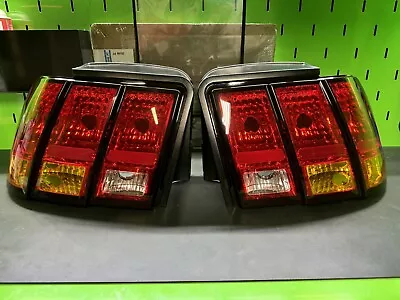 OEM 1999 2001 ‘99 ‘01 Ford Mustang COBRA “Amber” Export Tail Lights Euro Amber • $1999.99