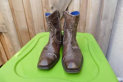 Mark Nason Rock Lives Brown Boots Made In Italy Size 9.5 • $125