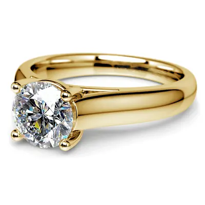 6.10 Ct VS1/H Solitaire Round Cut Lab Created Diamond Engagement Ring 14K Gold • $6795
