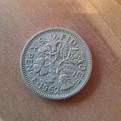 2 X Lucky Sixpence 1962 - 6d Coin- GB • £0.99