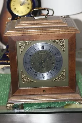 Beautiful MADE IN USA RARE Vintage Bulova Wooden Mantel Clock • $29.99