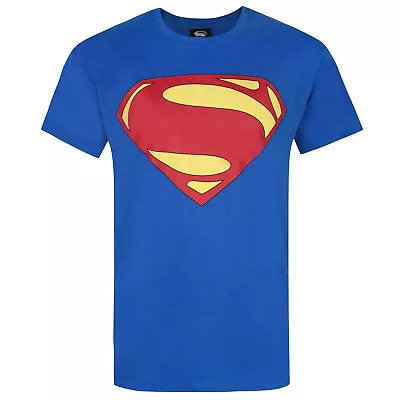 Superman Mens Man Of Steel Logo T-Shirt NS4076 • £13.13