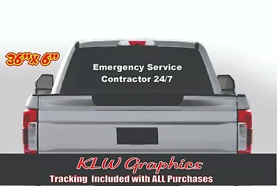 24/7 Contractor Emergency Flag Hard Hat Helmet Decal Sticker Construction Diesel • $24.65