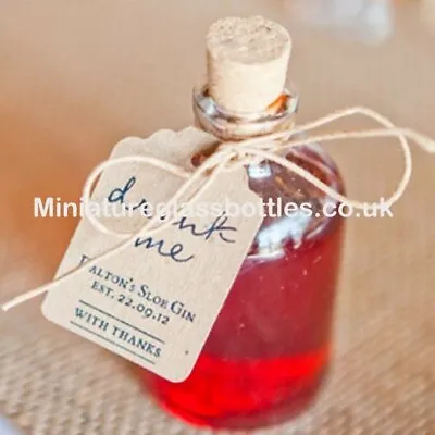 £5 • Buy Small Glass Bottles With Corks, 50ml,  Party Or Wedding Favours