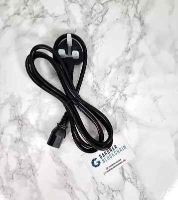 UK Mains 13 Amp Power Cable Multi Purpose For ASIC Miners Antminer S9 L3+ S19 L7 • £6.99