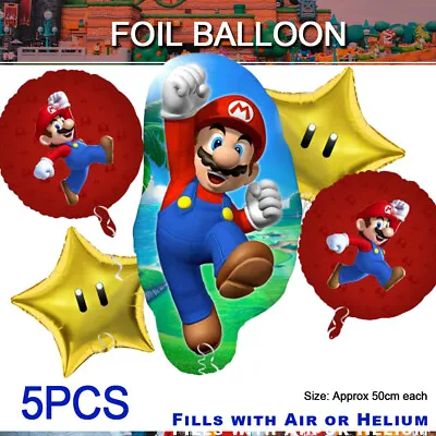 Mario Balloons Balloons And Super Mario Balloons Best For Birthday Party FOIL • $13.99