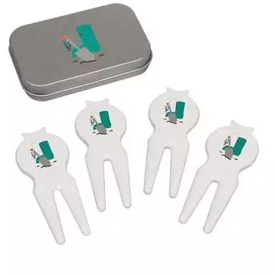 'Garden Tidying' Golf Divot Tool / Repair Fork Gift Set (GO00058884) • £6.99