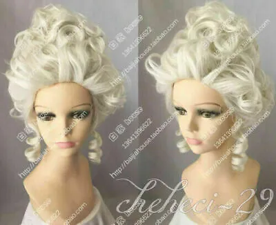 Queen Fashion Wig Marie Antoinette Cosplay Party Wigs Social Party Wig • £18.60