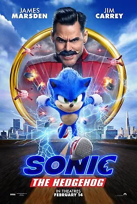 $12.99 • Buy Sonic The Hedgehog Movie Poster (d)  - 11 X 17 Inches - Jim Carrey