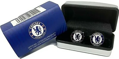 Chelsea Fc Mens Shirt Cufflinks Executive Colour Metal Crest Badge Cfc Gift • $37.11