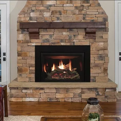 Empire Rushmore Insert Natural Gas Direct Vent Log Set Liner & Beveled Frame • $4609