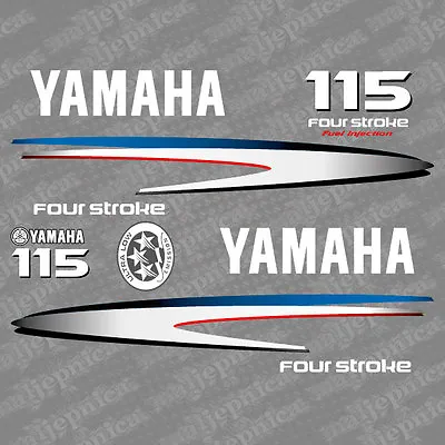 Yamaha 115 Four Stroke Outboard (2002-2006) Decal Aufkleber Addesivo Sticker Set • $60