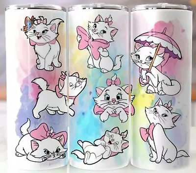 Marie Aristocats 20oz Tumbler Stainless Steel Straw Insulated Cup Mug • $19.95