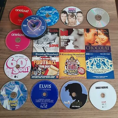 33 Newspaper Promo CDs Mainly Loose Cds Some Audiobooks & Quizes • £7.95