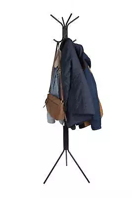 Mind Reader Standing Metal Coat Rack Hat Hanger 8 Hook Coat Racks • $21.87