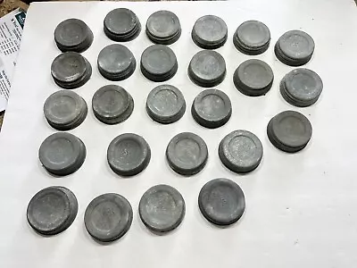 Vintage GROUP OF 25 ZINC Canning Jar LIDS (all Are Good Need Cleaned Barn Find!) • $9.99
