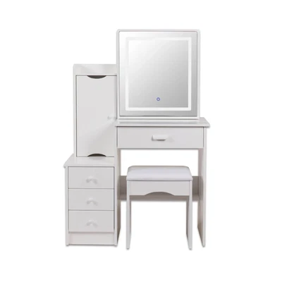 $184.37 • Buy Home Master Dressing Table Set & Stool Touch Sensor Mirror Stylish Design