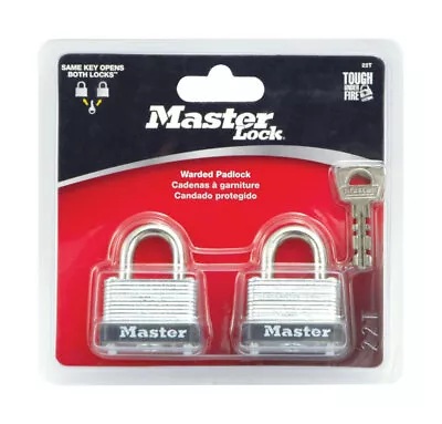 Master Lock 22T Keyed Alike Laminated Steel Padlock 1-1/2 In. • $13.26