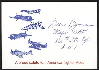 American Fighter Aces Card – Gilbert L. Jamison • $19.95