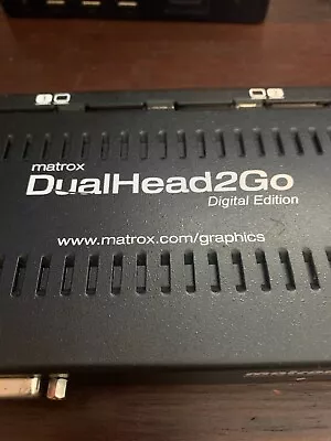 MATROX DualHead2Go Digital Edition External Multi-Display Adapter VGA To DVI • $35