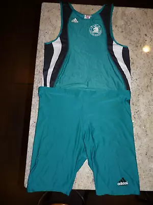 Adidas 1993 Boston Marathon Running Singlet & Shorts Size Mens Large Green 97th • $19.99