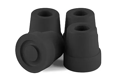 Essential Medical Supply T50012 Quad Cane Tips Skid Resistant 1/2 Inch Black 4ct • $10.50