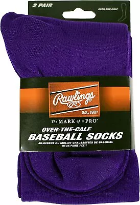 Rawlings Baseball/Fastpitch Softball Socks | 2 Pair | Multiple Sizes/Colors • $26.09