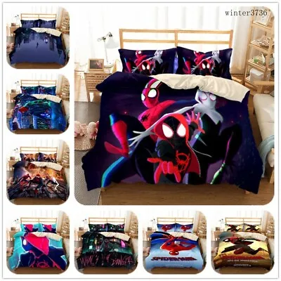 Marvel Spiderman Bedding Set 3PCS Cover Pillowcase Comforter Cover US Size New • $48.71