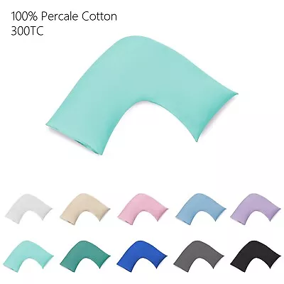 100% Cotton Percale U Shape V Tri Boomerang Pillowcase Pillow Case Neck Cushion • $16.95