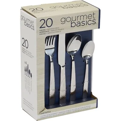 Mikasa Barletta 20-Piece Flatware Set In Stainless Steel • $40