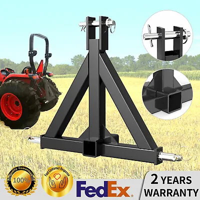 Category 1 Tractor 3 Point Hitch Receiver Tow Drawbar Heavy Duty Tube Steel • $56.69