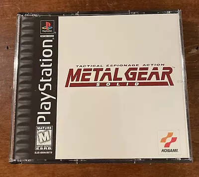 Metal Gear Solid (Sony PlayStation 1 1999) Black Label. Missing Manual • $29.99