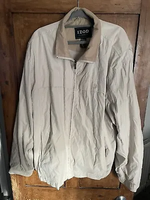 Vintage Men's IZOD LACOSTE Outerwear Jacket X-Large Beige • £12