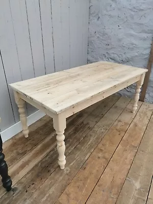 Farmhouse 180 Cm Rustic Reclaimed Plank Dining Table • £350