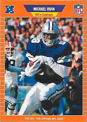 1989 Pro Set #89 Michael Irvin RC - Dallas Cowboys (NM) • $1.75