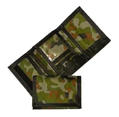 Army Camouflage Wallet Nylon Trifold Kids Wallets For Boys Camo Hunting • $9.77