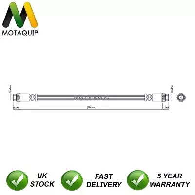 Brake Hose Rear Outer Motaquip Fits Renault Kangoo 1997- Modus 2004- • $15.52